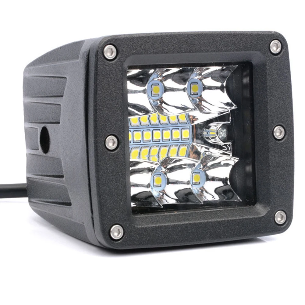 Аксессуары для внедорожников, универсальный 39 Вт светодиодный рабочий светильник, комбинированный белый и янтарный светильник для вождения автомобиля, внедорожный внедорожник UTV 4WD, светильник для мотокросса s