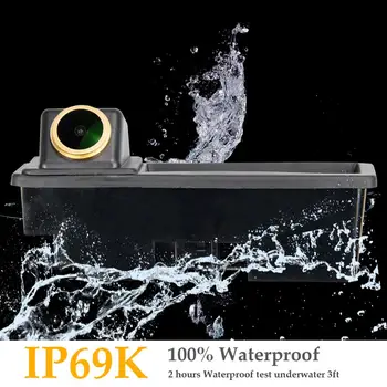 

HD 1280x720p Golden Reversing Rear View Backup Camera for Audi A6L/Q7/A3/A4 B7/A6L/8E /S5