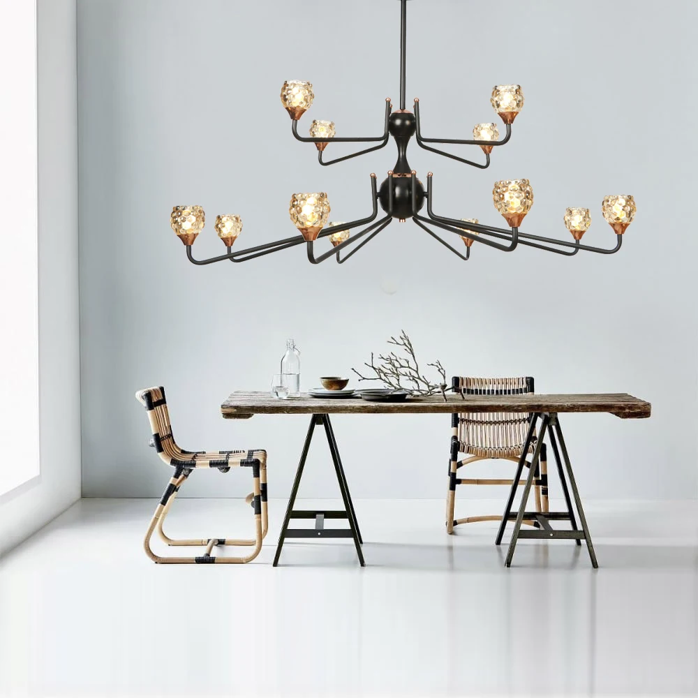 

Nordic Chandelier LED G4 Modern Creative Living Room Lights Decoration Chandeliers Lighting High Quality Glass Lampshade 220V