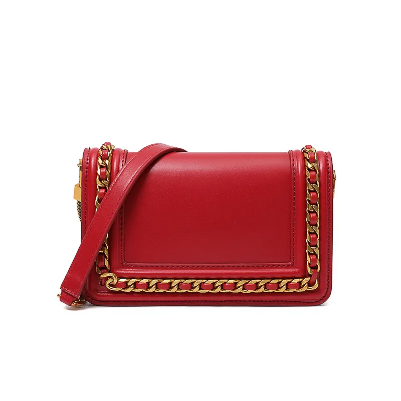 

The New Type of Lungge Small Fragrant Bag In 2019 Is Purses and Handbags with One Shoulder Mall Square Bag and Mini Chain