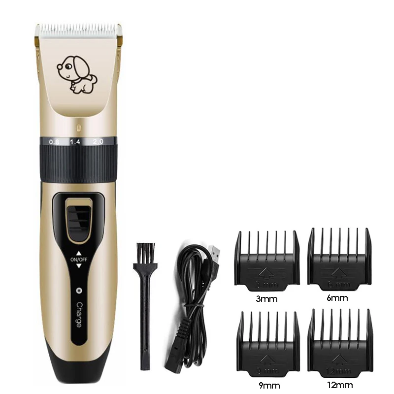 C6 Professional Pet Dog Hair Trimmer Animals Grooming Clipper Cutter Machine Shaver Electric Scissor Mower Clipper 18650 Battery