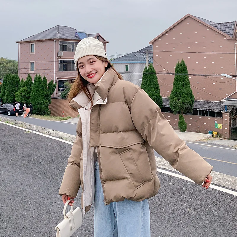 CamKemsey зимние пальто женские модные корейские повседневные плотные теплые пуховики с хлопковой подкладкой зимние парки куртки пальто