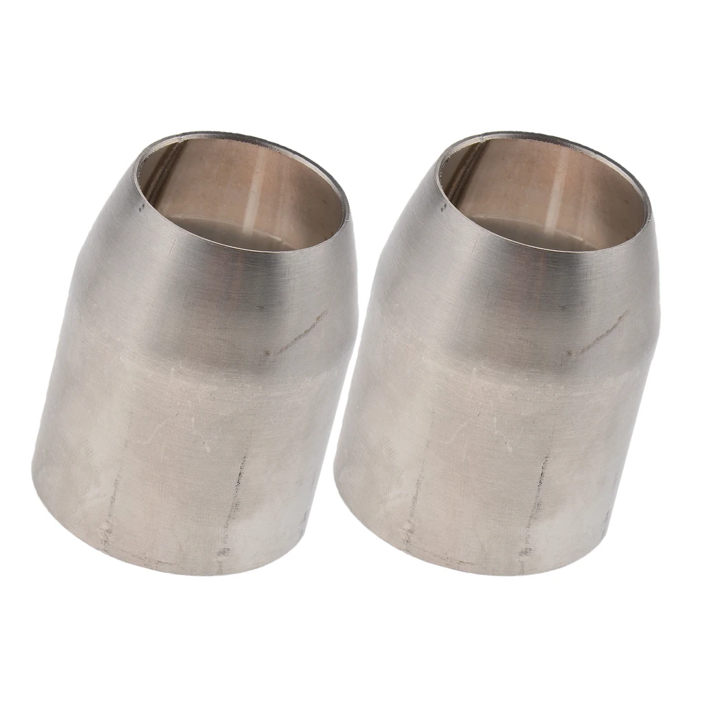2X 2.0-1.5 inch Stainless Steel Exhaust Pipe Adapter Reducer Connector for Suzuki GSR750 GW250 Motorcycle