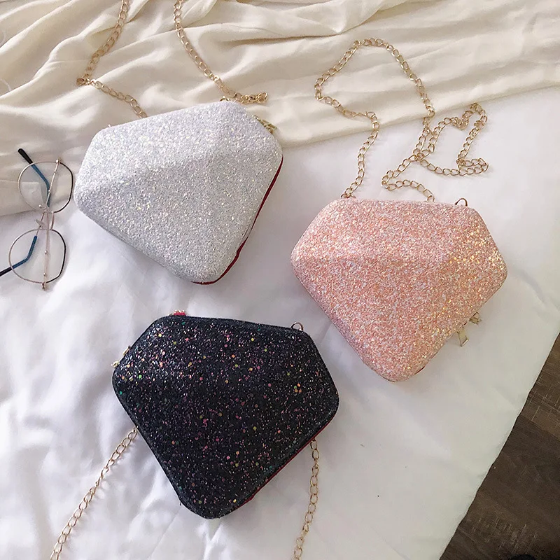 

INS Super Fire 2020 Summer on New Style Shoulder Bag Sequin Personalized & Creative Hand CHIC Chain Simple