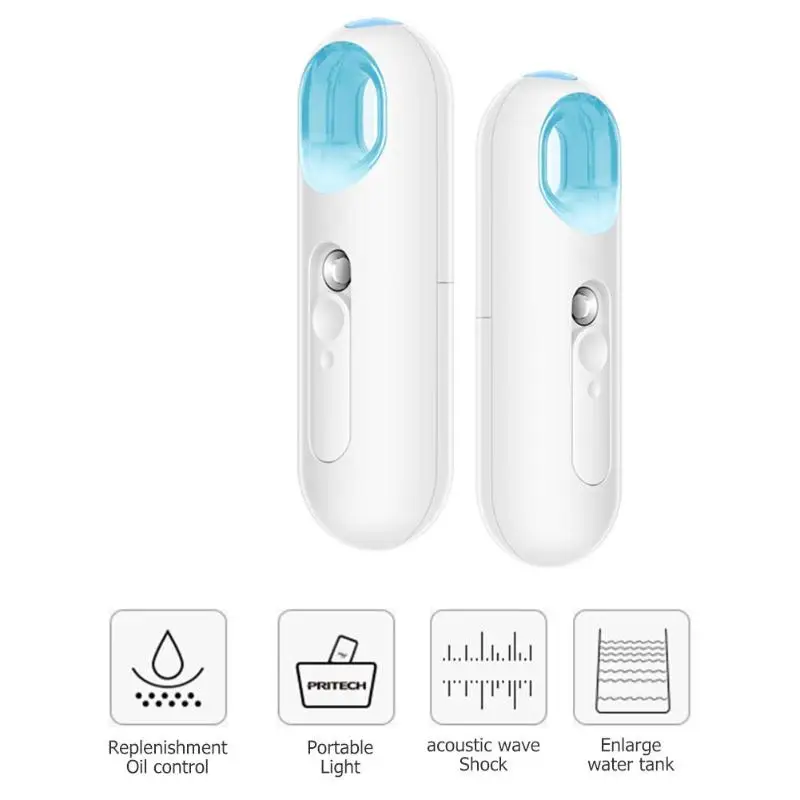 

22ml Portable Nano Mist Spray Facial Steamer Moisturizing Sprayer Beauty Hydrating Portable Spray Mist Facial Steamer Face Spray
