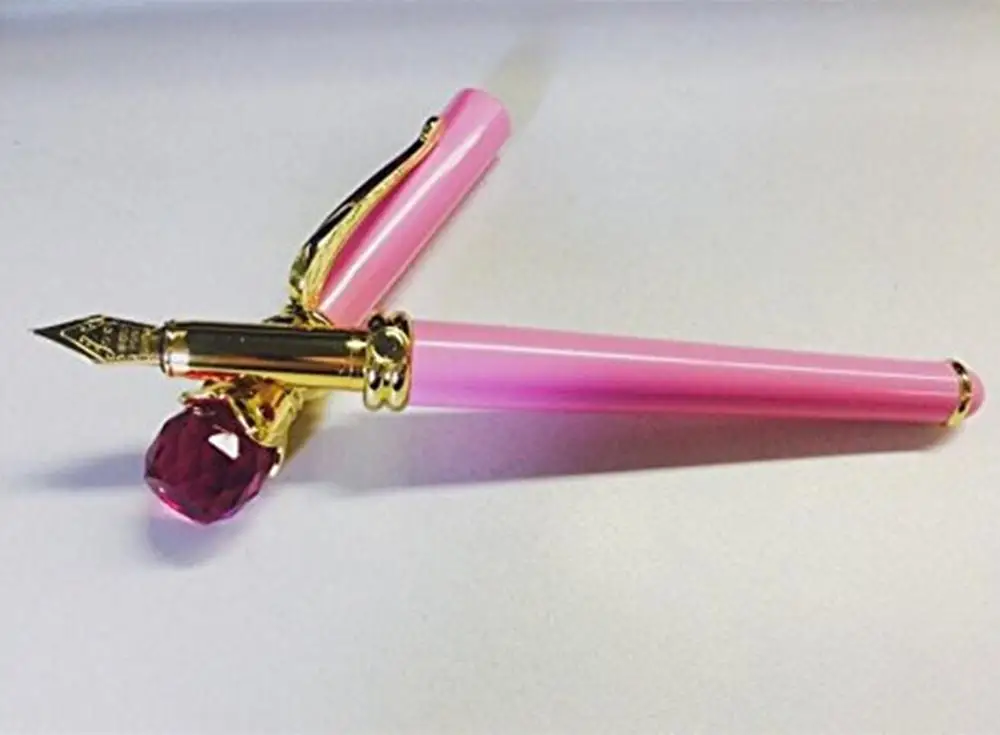 Student Sailor Moon Pen Handmade Fountain Pink Moon Stick Anime Girl Gift 