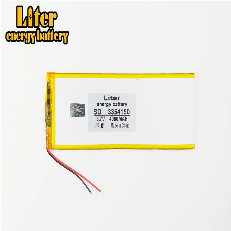 3354150 3 7 V 4000mah литий полимерный аккумулятор планшета с защитной доской для PDA