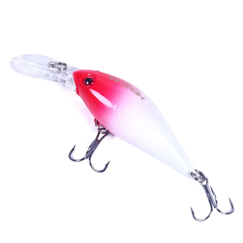 HENGJIA 1pcs 8cm 8g Artificial Wobbler Rattling Crankbait Middle Diving  Fishing Lure Hard Bait for Bass Pike