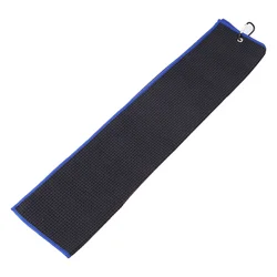 Hangable Towel Lightweight Quick Drying Sports Towel Hook Design Superfine Fibre Absorbent Towel (Black)