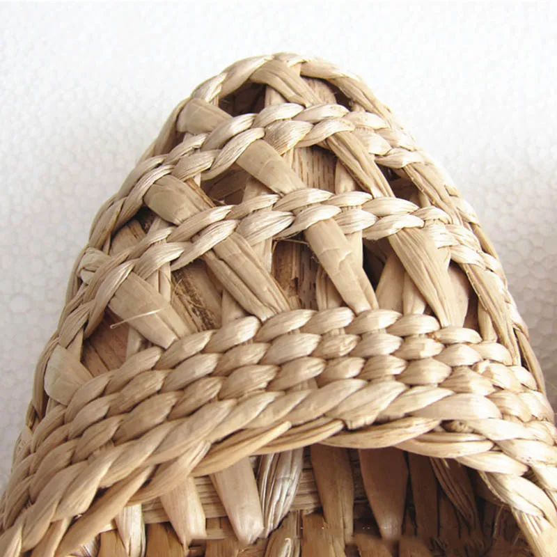 Chinese Style Women Men Straw Slippers Handmade Comfortable Casual Sandals Summer Grass Shoes Unisex Home Shoes Footwear SE5025 (2)