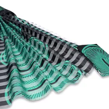 Африканская восковая лента, Шелковый воск, Анкара,, атласная ткань, 4 Ярда, audel/modell, хлопковая ткань для платья+ 2 ярда, шифон, YBG112621