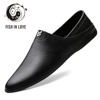 

Leather Shoes Men's 2020 Men's Leather Breathable Casual Shoes Fashion Shoes Men's Fashion Mens Shoes Mens Luxury Brand GY034