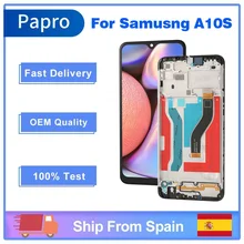 6.2" AMOLED LCD For Samsung Galaxy A10s A107F A107M LCD Display Screen replacement Digitizer Assembly No Dead Pixel With Frame