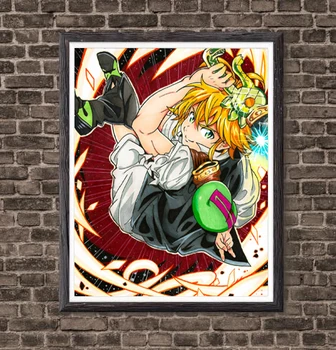 

Demon Meliodas Dragon's Sin of Wrath Unique Design Anime Artwork Prints Poster for Wall Decor,8 x 10 Inches,Ready To Hang