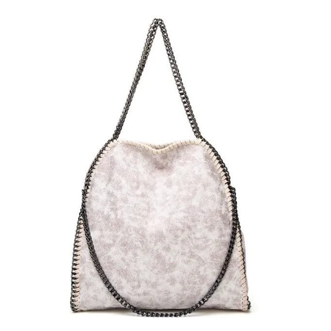 2021 FIRMRANCH New Frosted Material Handbag Chain Woven Foldable Fashion Shoulder Women Multi-Funcation Bag Steady Quality Big 