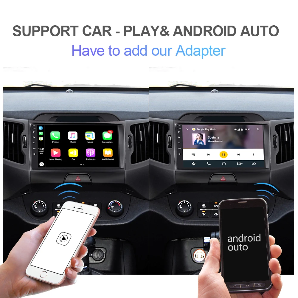  Isudar H53 4G Android 1 Din Auto Radio For KIA/Sportage Car Multimedia Player Octa Core RAM 4GB ROM