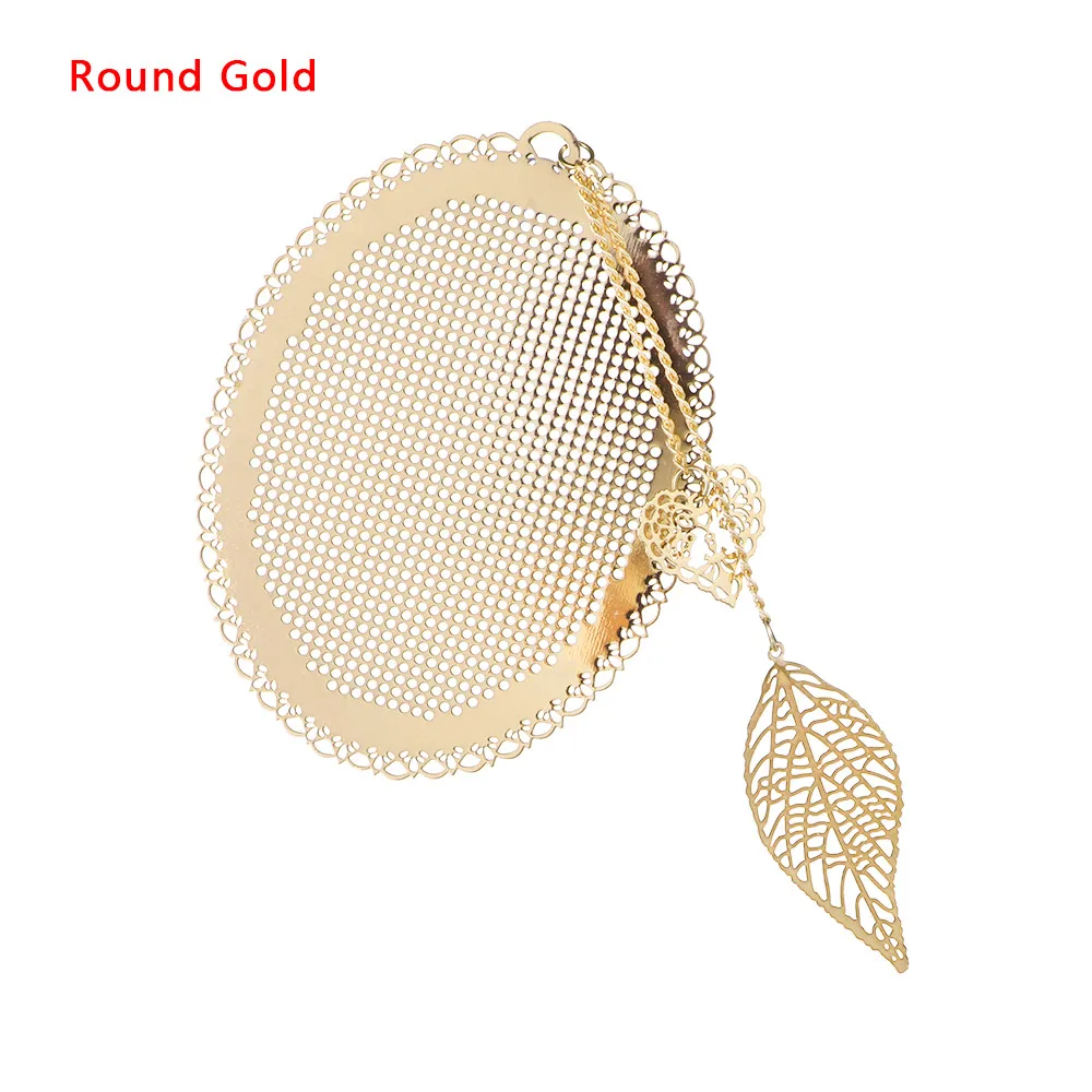 Round Gold Горячая Милая бабочка сова, крест стежка Закладка Сделай сам Металл серебро Золотой Рукоделие Вышивка ремесла счетный крест-Набор для вышивки - Цвет: Round Gold
