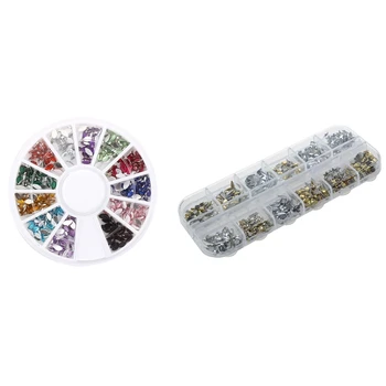 

200pcs Foam Rose Flower Bud Wedding Party Decorations Artificial Flower Diy Craft - 100PCS Red & 100PCS Royal Blue