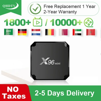 

X96 Mini IPTV Germany QHDTV IPTV Android 9.0 Tv Box X96mini Belgium Morocco Nethetlands Arabic IP TV Subscription No App Include