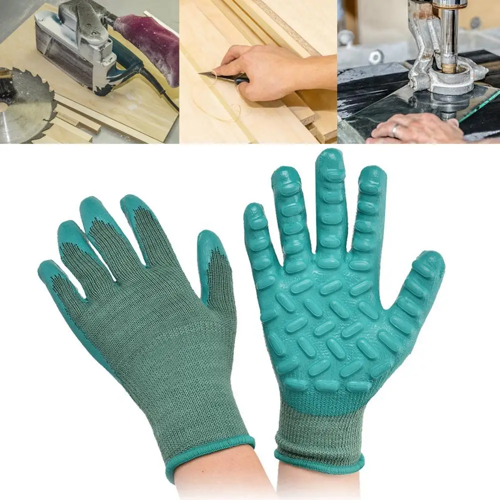 1 пара антивибрационные ударные защитные перчатки из латекса рабочие