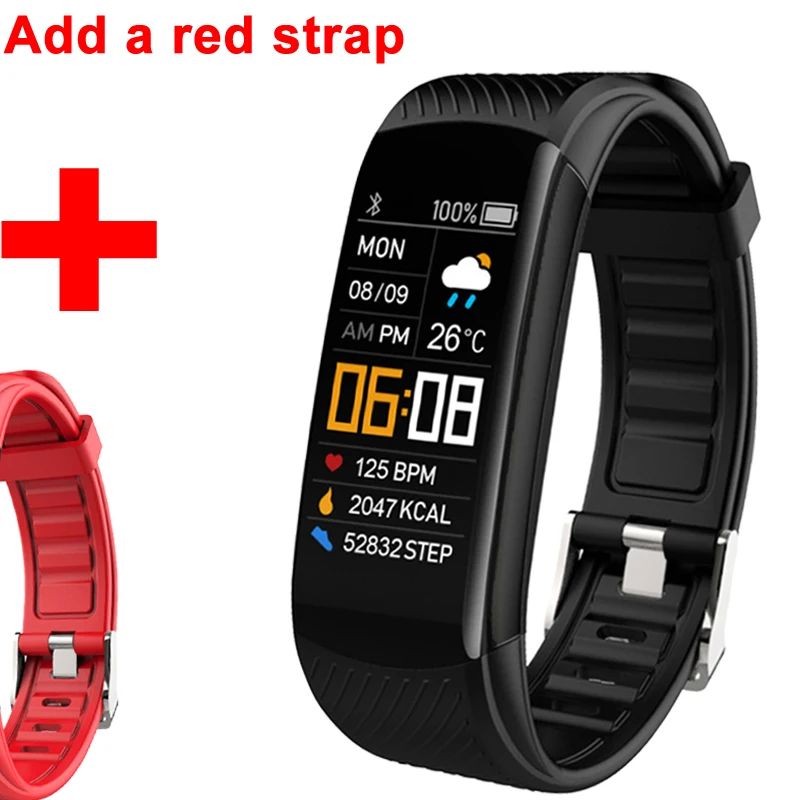 2021 Fitness Bracelet Blood Pressure Measurement Pedometer Smart Band Hear Rate Monitor Waterproof Health Fitness Tracker Watch 