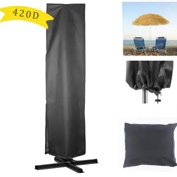 

Terrace Umbrella Cover UV Protection Waterproof Umbrella Cover for Outdoor Garden