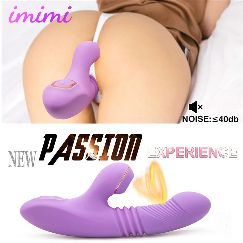 Telescopic Dildo Vibrators for Women Clitoris Massger Sex Toys Phalos Womanizer Clitoris Suction Clit Sucker Nipple Vibrator