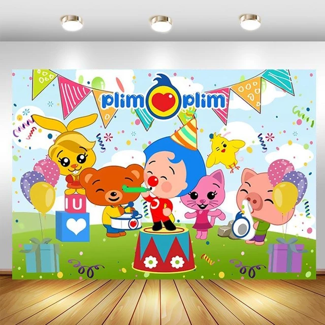 Plim Plim Photography Backdrop Clown Baby Shower Happy Birthday Party Photo  Background Photo Studio Props Decor Banner _ - AliExpress Mobile