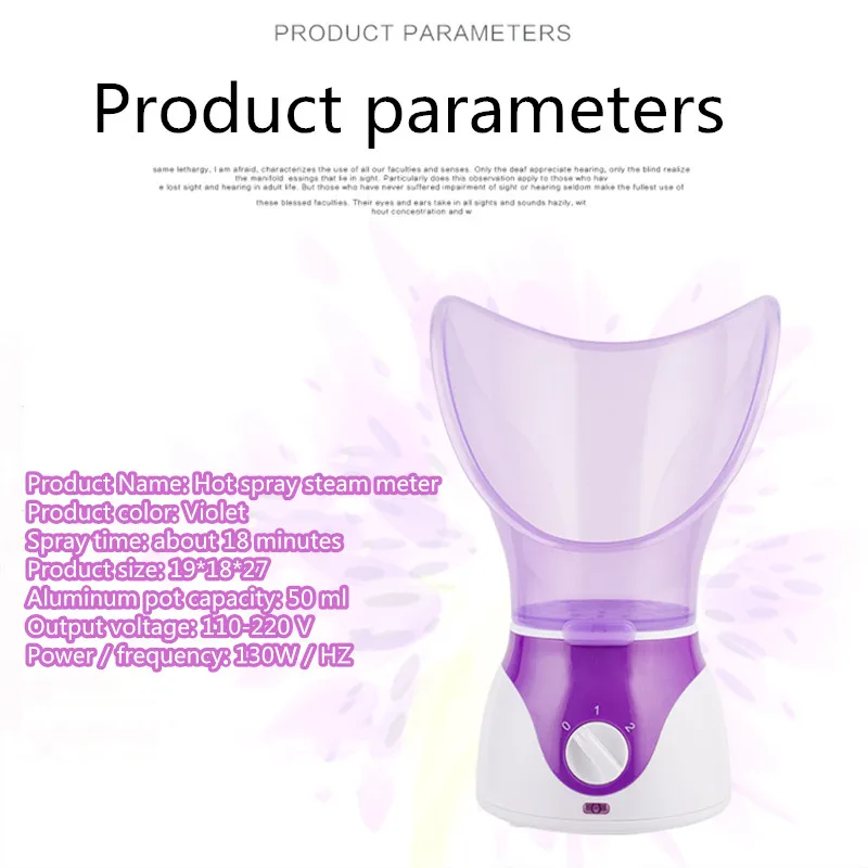 

Face Steamer deep Cleaning Facial Cleaner Beauty Face Steaming Device Facial Steamer Machine Facial Thermal Sprayer Skin Care To