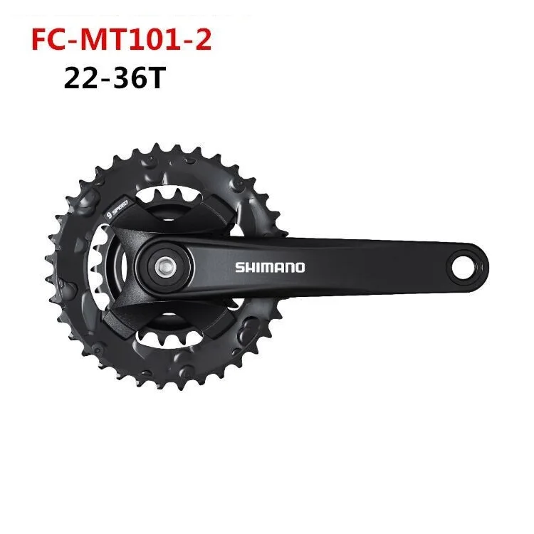 Для Shimano FC-MT101-2 Кривошип HYPERDRIVE MTB 2x9s Горный велосипед передняя звезда FC MT101-2 22-36T