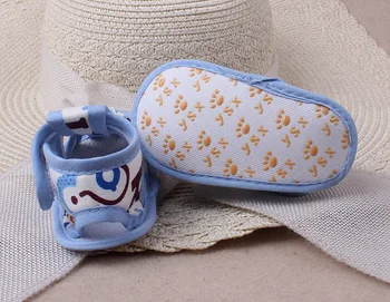 

0-1 Year Old Summer New Cartoon Bear BABY'S Shoes Cloth Soft Bottom Toddler Baby Children's Shoes