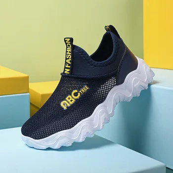 

Children Shoes Summer Boys Sneakers Girls Mesh Casual Shoes Kids Sport Breathable Running Shoes Flying Woven Hollow Kids Shoes