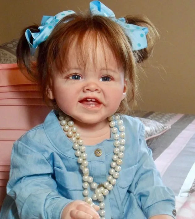 

Reborn toddler kit 28" DIY lifelike soft silicone vinyl reborn baby doll mould real gentle touch