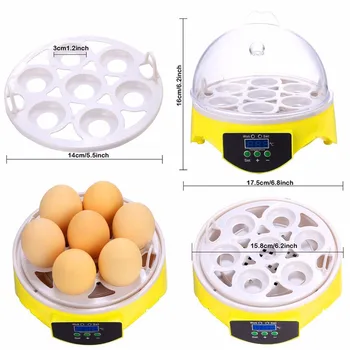 

Automatic Digital 7 Eggs Capacity Incubator For Egg Broedmachine Chicken Duck Quail Birds Egg Hatcher Electronic Incubator Tools