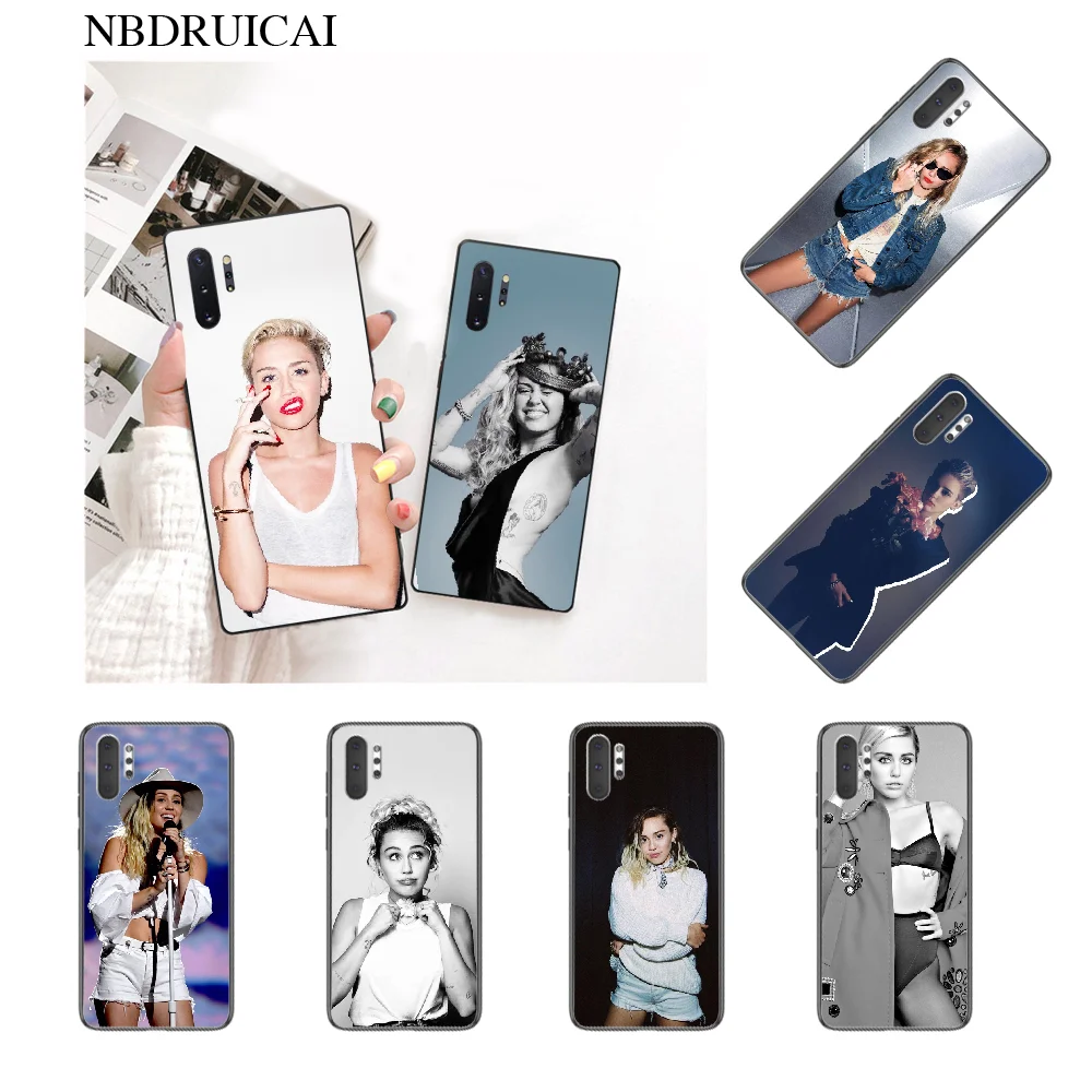 NBDRUICAI Miley Cyrus черный ТПУ мягкий чехол для телефона Samsung Note 3 4 5 7 8 9 10 pro M10 20 30|Бамперы| |