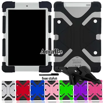 

Solid Tablet Case Silicone Stand Cover Case for Alcatel 1T 10/3T 10/A3/Alcatel Plus 10 Tablet+ Stylus Protective Shell