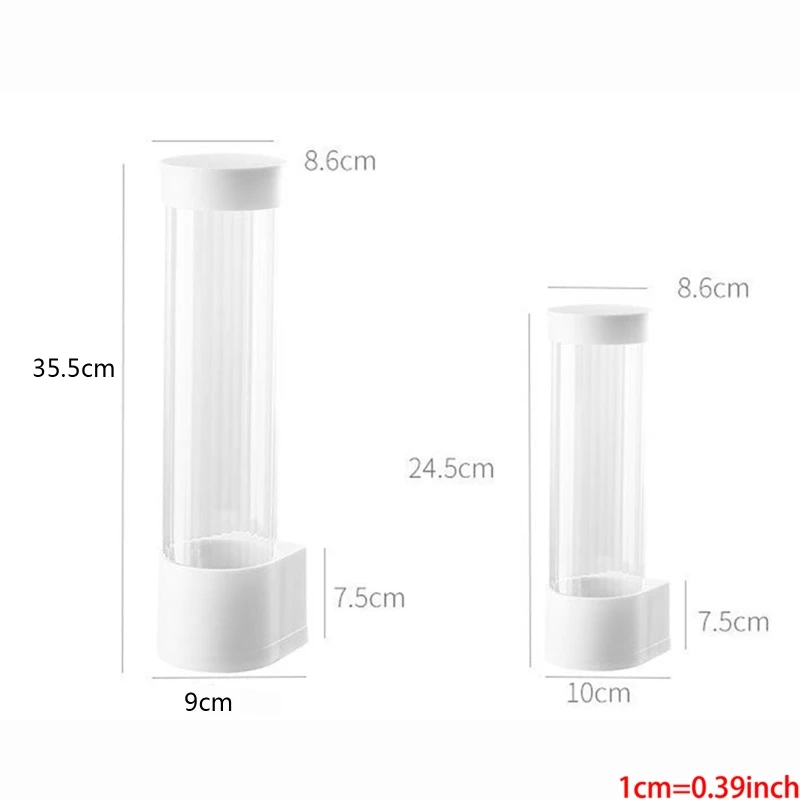 Cup Storage Holder Paper Cup Dispenser H55A Dispenser Automatically Drop Cup Remover Disposable Cup Plastic Paper Dust Storage Rack
