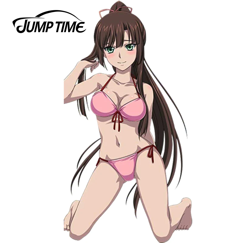 Автомобильная наклейка JumpTime 13 см x 6 8 с изображением сексуальной девушки Kirasaka Sayaka