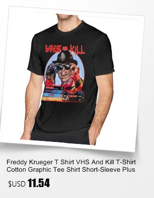 Freddy Krueger футболка Фредди футболки с Крюгером с коротким рукавом мужская футболка хлопок милый Принт Плюс Размер Уличная футболка