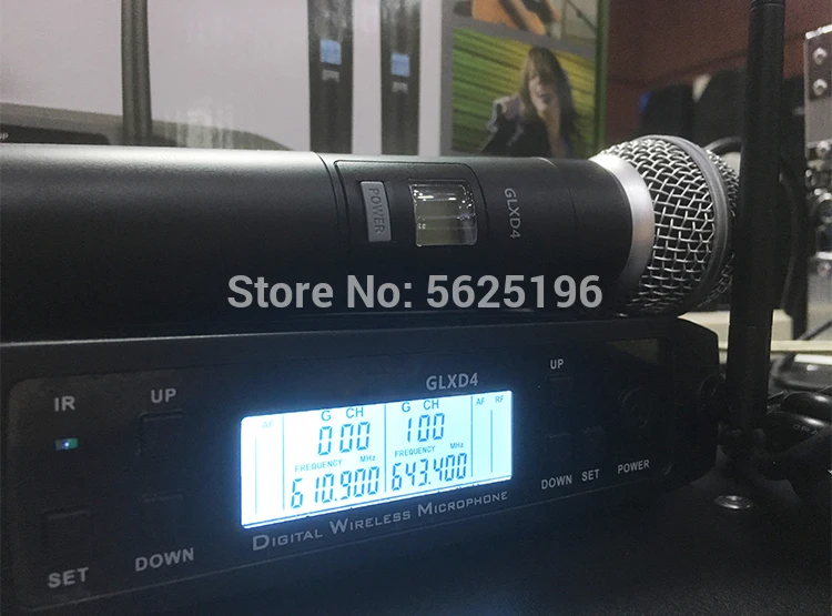 Top quality GLXD4 GLXD24 GLXD wireless microphone system mic for karaoke and speech with Beta58 and S.M58 mic