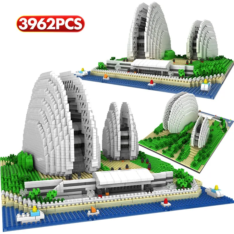 

LOZ Mini Blocks Famous City Architecture Chinese Zhuhai Opera House Model Building Blocks Bricks Educational Toys for Kids Gifts