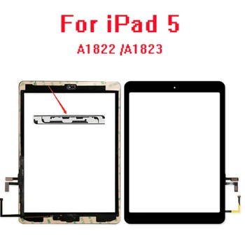 

50pcs/lot 9.7" 2017 Year A1822 A1823 Touch Screen For iPad 5 5th Generation Digitizer Outer LCD Panel Front Glass With Sticker