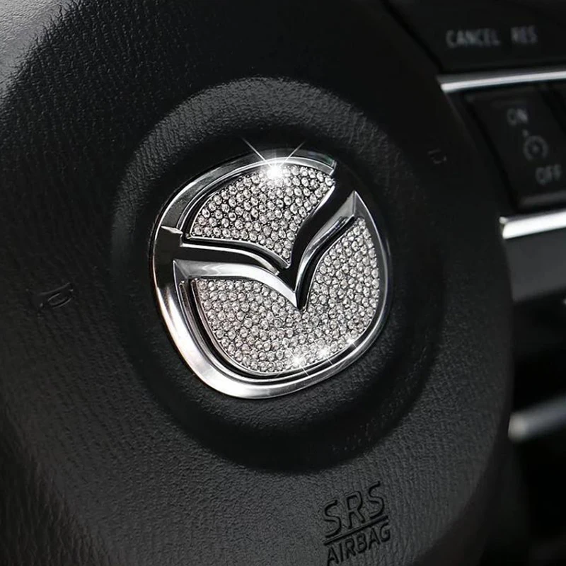 Autocollant / Badge Central Pour Volant Mazda 3, 5, 6, Axela, Atenza, CX-3, CX-4, CX-5, CX-7, CX-30 - Neuf