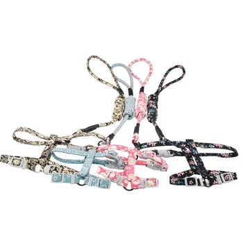 

Dog Luxury Leash And Collar Pink Dog Leash And Under The Neck Dog Harness Working Leash Led Leash For Dogs Pet CZE200O 4