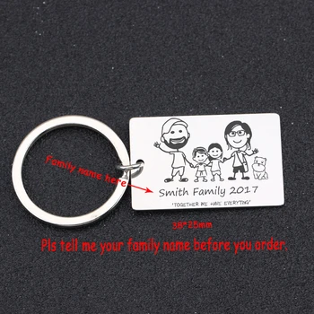 

Family Keychain Together We Have Everything Customized Family Name Jewelry For Family Member Gift Trendy Key Ring