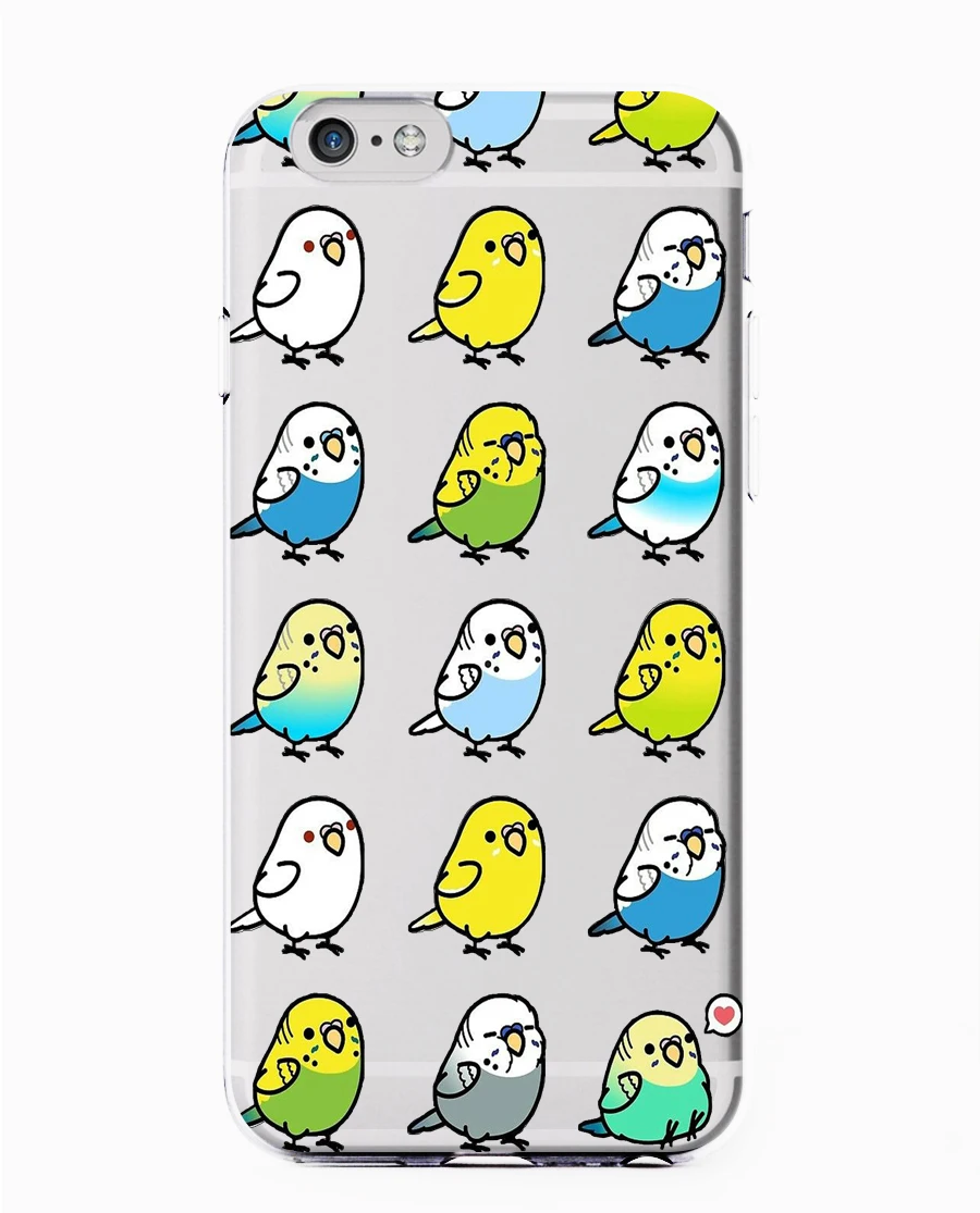 Chubby Cockatiels Parrotlets Hello parrot bird Модный мягкий прозрачный чехол для iPhone 7 6 6S 8Plus 5s X XS XR XSMax - Цвет: 3004