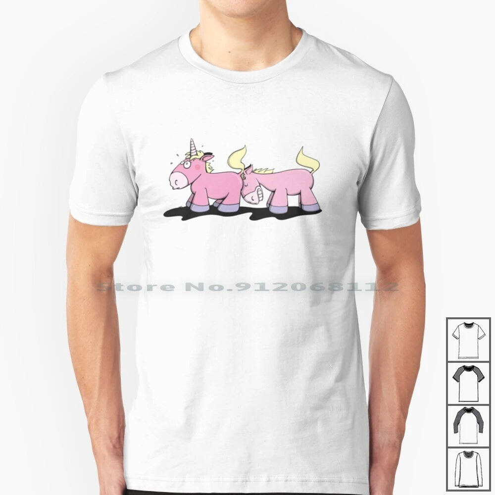 Camiseta de algodón con diseño de unicornio y caballo para hacer el amor,  consolador Anal divertido de dibujos animados, para hacer el amor Gay,  Sexy, Nswf, 100%|Camisetas| - AliExpress
