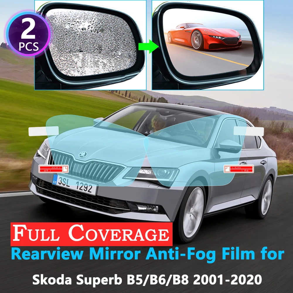 Полноэкранная Защитная противотуманная пленка для Skoda Superb B5 B6 B8 3U 3T 3V 2001 ~ 2020