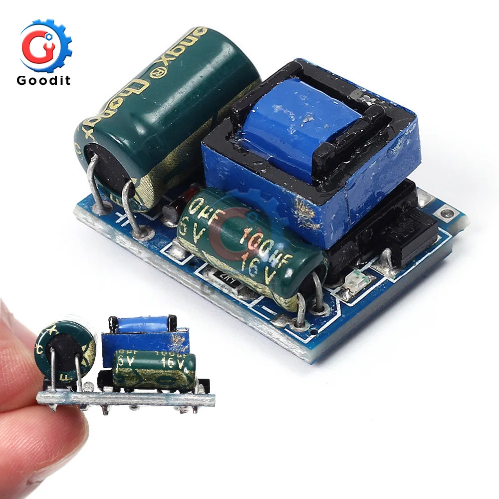 

AC-DC 5V 600mA 3W Isolated Switching Power Supply Module 220V to 5V Buck Step Down Module Voltage Regulator for Arduino