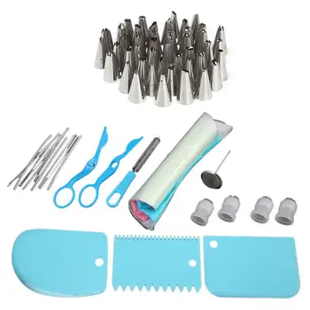 

Cake Decorating Tools Kit Turntable Pastry Nozzles For Cream Confectionery Bags Icing Piping Nozzles Tips Baking Tools For Cakes